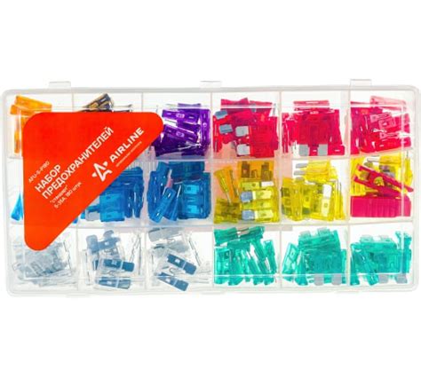 Предохранители Airline стандарт, в пластиковой коробке с экстрактором ...