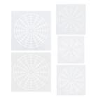 5 Sheets Hollow Out Stencil Mandala Dot Painting Stencils Rock EBay