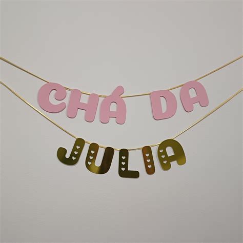 Varal Chá de Cozinha Panela Lingerie até 10 Letras Elo7