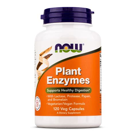 Plant Enzymes 120 Cápsulas - NOW - Body Shopping Suplementos Alimentares