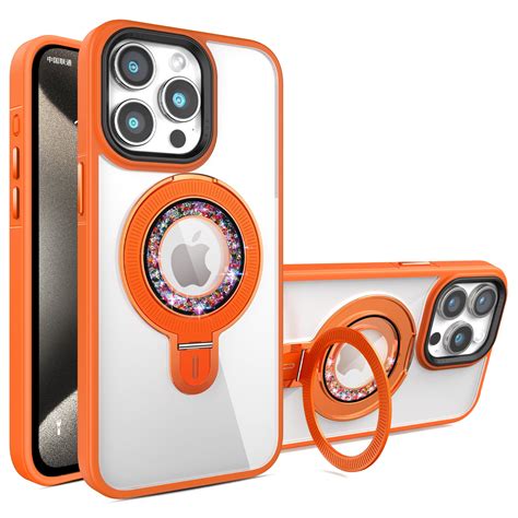 Magnetic for iPhone 13 Case with Bling Glitter Diamond Ring Holder