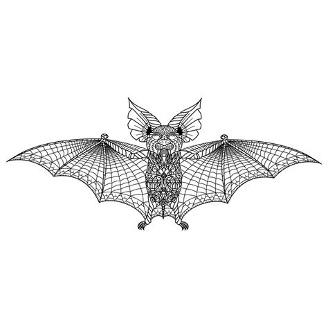 Bat Line Art 11736529 Vector Art At Vecteezy