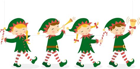 Cartoon Christmas Elves Vector Images (over 2,500)