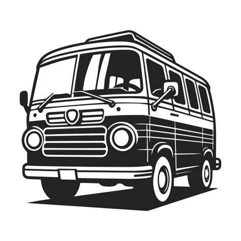 Illustration Of Minibus Vector Art At Vecteezy