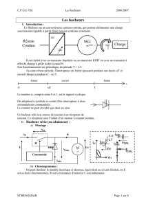 Cours D Electronique De Puissance Hacheurs 1