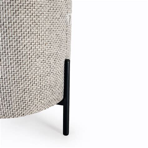 Пуф SAMOYLOV MEBEL 110 ножки черные, Рогожка, 35х35х40 см - купить по ...