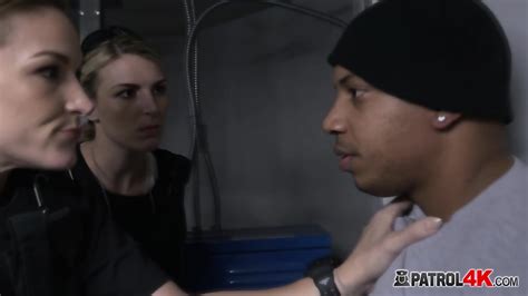 Black Criminal Is Learning A Hardcore Lesson With Two Slutty MILFs