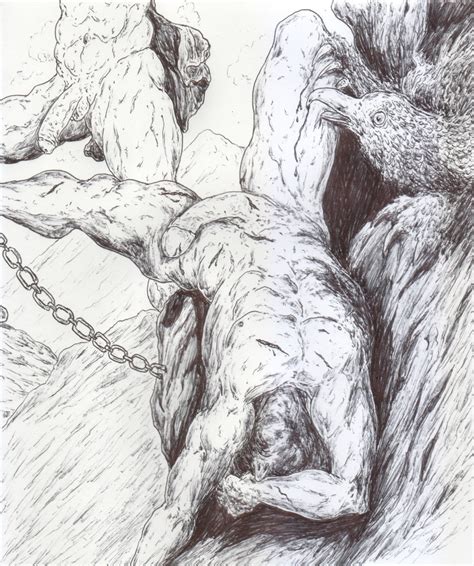 Rule 34 Bound Eagle Greek Mythology Hercules Male Male Only Monochrome Mythology Nude Penis