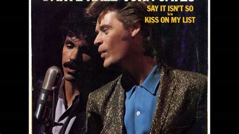 Daryl Hall And John Oates Kiss On My List 1980 Hq Youtube