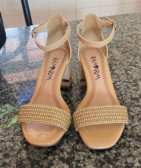 Sandália Salto Médio Nude Ramarim Sandália Feminina Ramarim Usado 80032749 enjoei