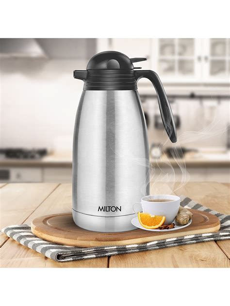 Buy Milton Thermosteel Carafe Silver Toned Hours Hot Cold Kettle L Kettle For Unisex
