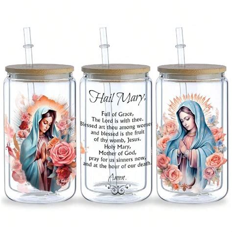 Sheets Lady Of Guadalupe Mexican Catholic Uv Dtf Cup Stickers Glass