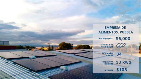 Empresa de alimentos Puebla MARSAM Solar Páneles Solares para