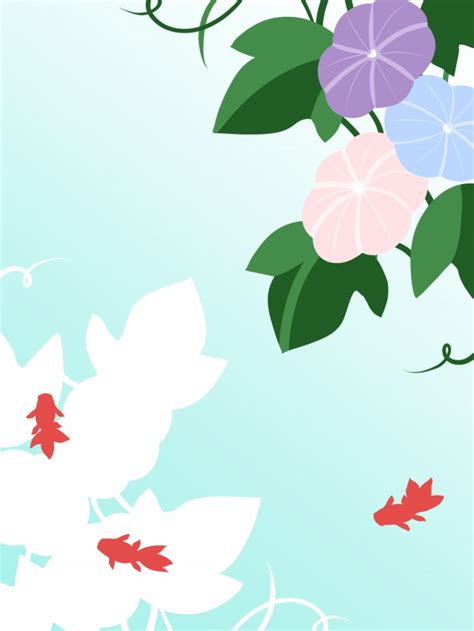 朝顔の背景素材02/青a | 無料イラスト素材｜素材ラボ