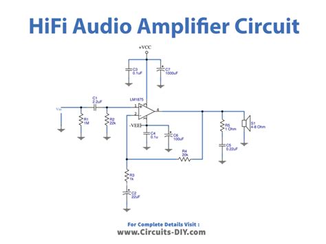 W Hifi Audio Amplifier Circuit Using Lm