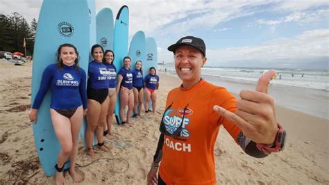 Record Participation Of Women In Surfing On The Gold Coast Aged 45 And
