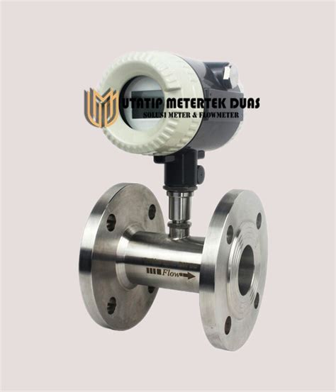 Flow Meter Turbine Digital Shm Inch Utatip Metertek Duas