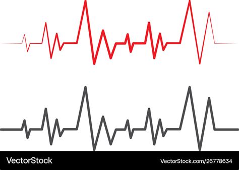 Pulse line Royalty Free Vector Image - VectorStock