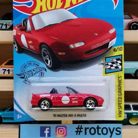Hot Wheels Mazda Miata Original Mattel Shopee Malaysia