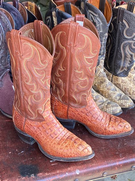 Tony Lama Hornback Caiman Boots Sale Online