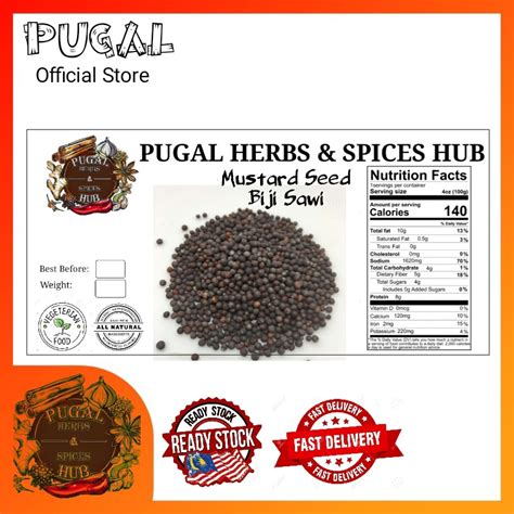 Premium Quality Mustard Seed Biji Sawi Hitam Rempah Spices