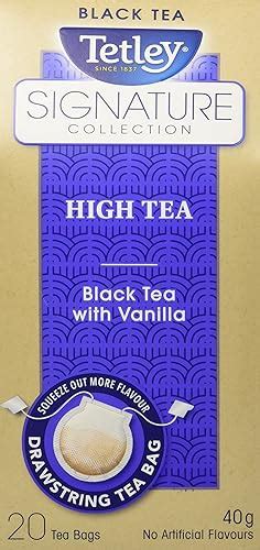 Tetley Tea Signature Collection High Tea Black Tea With Vanilla Amazonca Grocery