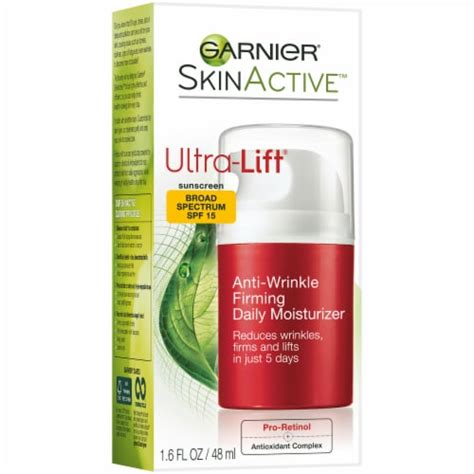 Garnier SkinActive Ultra-Lift Anti-Wrinkle Firming Moisturizer Broad ...