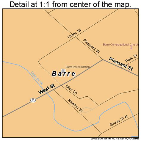 Barre Massachusetts Street Map 2503705