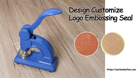 How To Use Custom Logo Embosser Stamp Custom Embossing Stamp Youtube