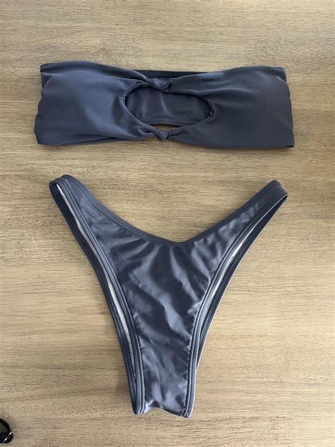 Strapless Bikini Set Depop