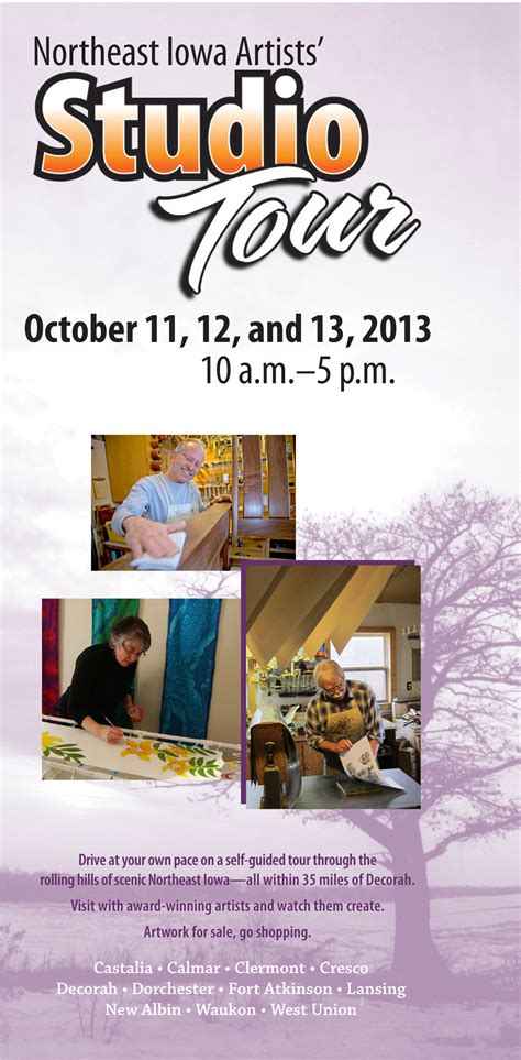 2013 Tour Brochures are here! – Iowa Art Tour