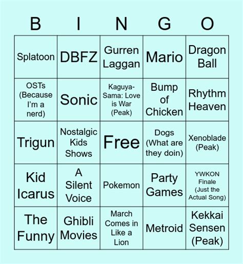 The Funny Bingo Card