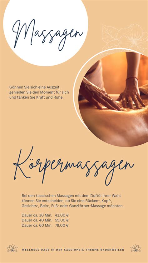 Wellness Massagen G Nn Dir Eine Eine Auszeit Genie E Den Moment F R