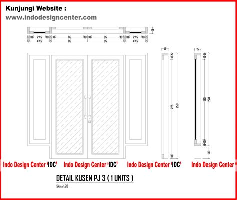 info terbaru detail pintu geser cad