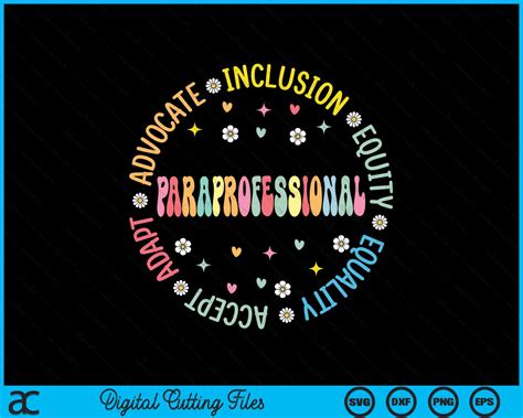 Paraprofessional Back To School First Day Teacher SVG Cutting Files – creativeusarts