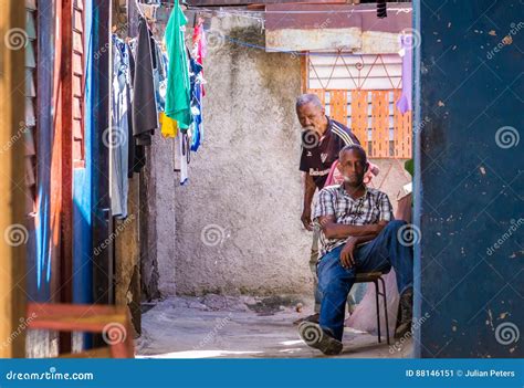 Cuban People in Colorful House with Clothes Editorial Photo - Image of ...