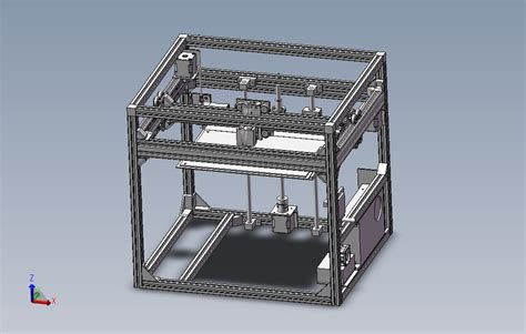 3d打印机机械结构框架 Solidworks 2010 模型图纸免费下载 懒石网