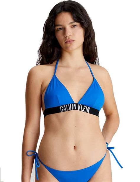 Calvin Klein Triangle RP Bikini Top Dames Blauw Bol