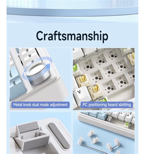 Aula F Customized Mechanical Keyboard Gasket Structure Full Key Hot Plug Wireless Three Mode