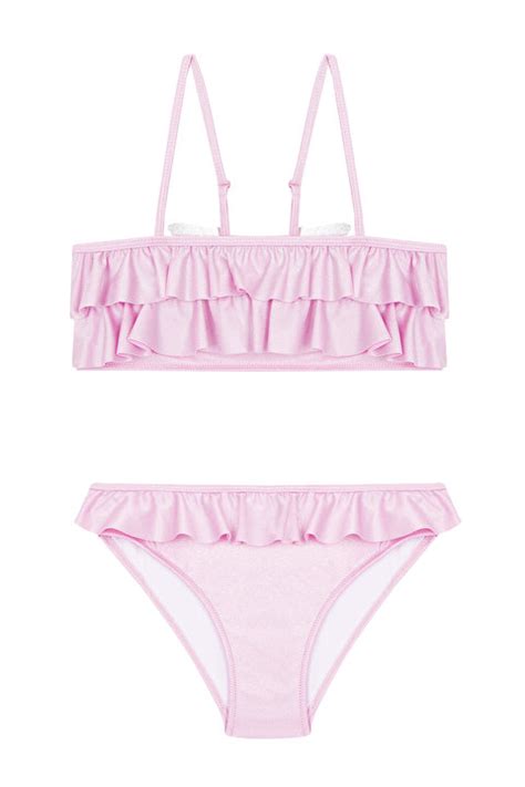 Pembe K Z Ocuk Wings Bikini Tak M Plbqjtvg Iy Ppr Parlak Pembe Penti