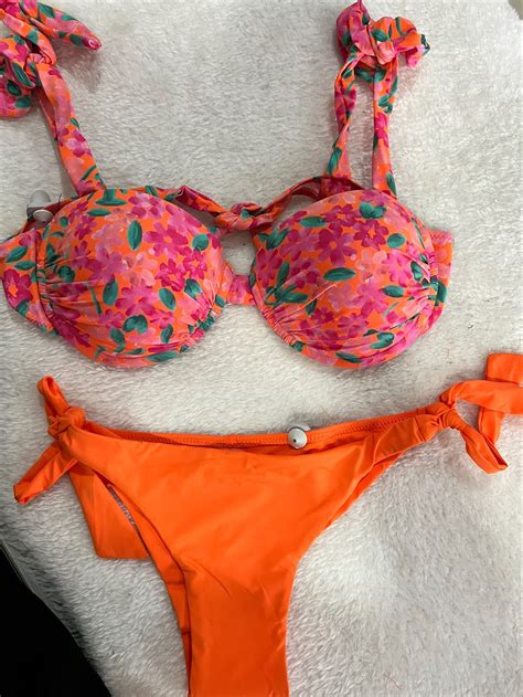 BIKINI BRASILEÑO 2 PIEZAS M L1479 NARANJA Ana Hidalgo