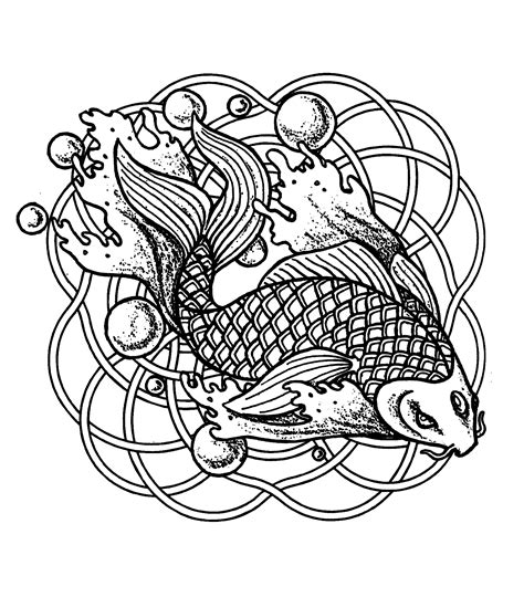 Fish Adult Coloring Pages at GetColorings.com | Free printable