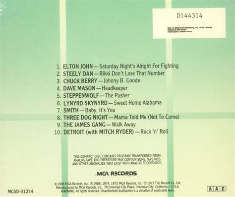 Classic Rock Volume Two Cd