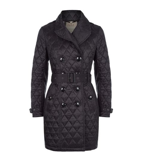 Burberry Goldsmead Quilted Trench Coat In Blue Lyst