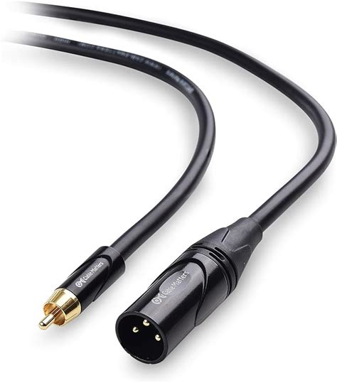 Amazon Cable Matters Unbalanced Xlr To Rca Cable Male To Male Xlr