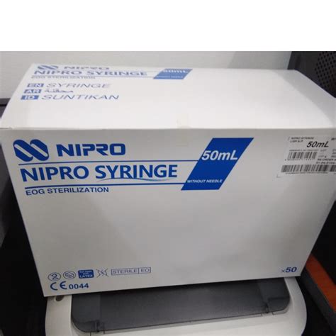 Nipro Syringe W O Needle 50ml Luer Slip 50pcs Box EXPIRY 2026 READY