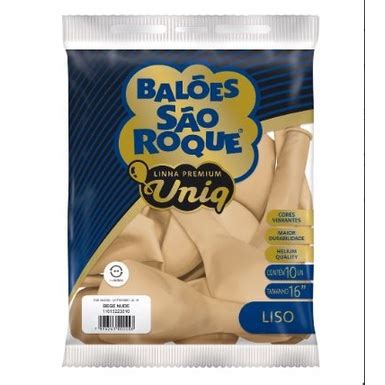 BALAO SAO ROQUE UNIQ TAMANHO 16 C 10 UNIDADES BEGE NUDE Shopee Brasil