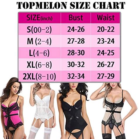 TOPMELON Sexy Corset Lingerie For Women Wedding White Bustier Corset