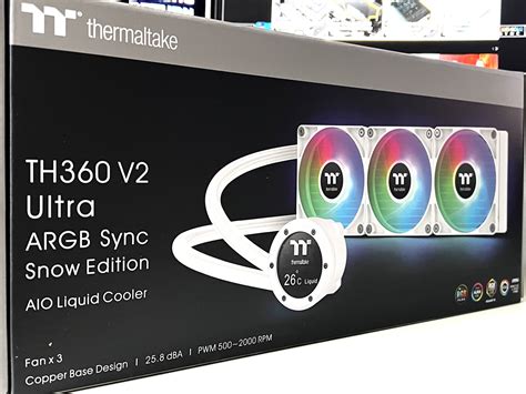 Thermaltake TH360 V2 Ultra ARGB Sync AIO Liquid Cooler - Snow Edition ...