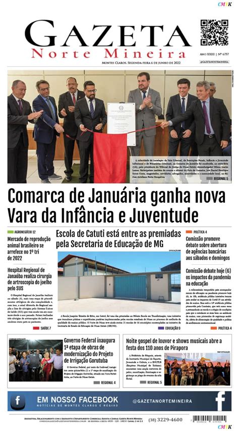 JORNAL IMPRESSO 6 DE JUNHO DE 2022 EDIÇÃO Rede Gazeta de Comunicação